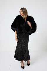 Abito nero in paillettes FEDERICA BI