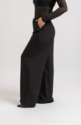 Pantalone nero in cadi FEDERICA BI