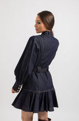 Abito FEDERICA BI in blu denim