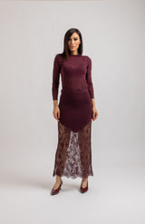Gonna tricot e pizzo chantilly FEDERICA BI