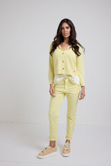 Pantalone giallo pastello FEDERICA BI
