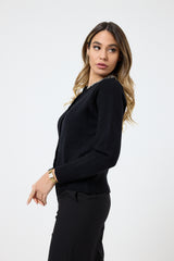 Cardigan collo gioiello FEDERICA BI ( due colori )