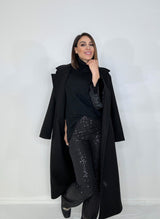 Cappotto nero FEDERICA BI