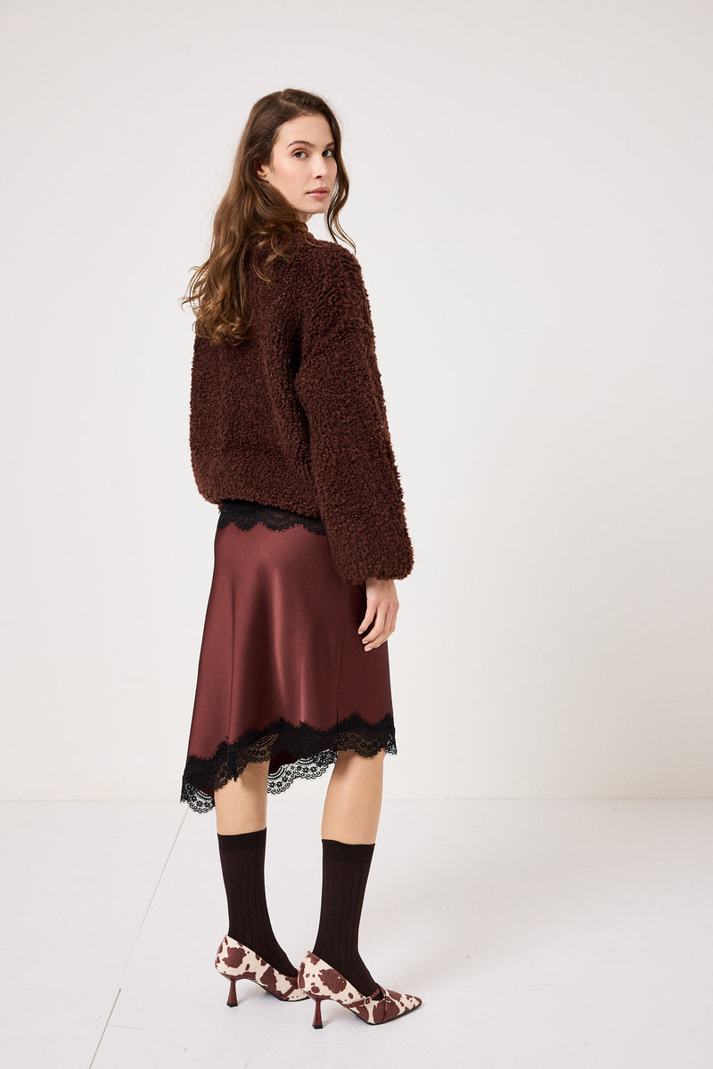 Cardigan glacé ricciolino FEDERICA BI