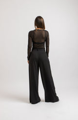 Body nero in tulle FEDERICA BI