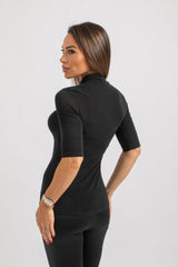 Maglia nera misto cachemire FEDERICA BI