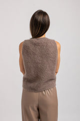 Gilet in kid mohair FEDERICA BI (5 colori)