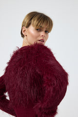 Cardigan in ciniglia FEDERICA BI ( due colori )