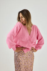 Cardigan rosa FEDERICA BI