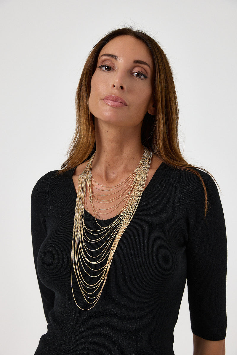 Maglia lurex FEDERICA BI ( vari colori )