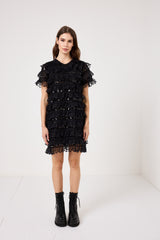 Abito in pizzo e paillettes FEDERICA BI