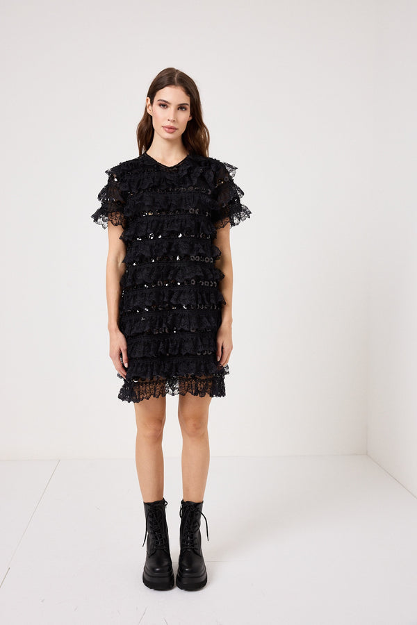 Abito in pizzo e paillettes FEDERICA BI