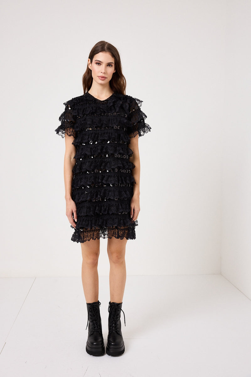 Abito in pizzo e paillettes FEDERICA BI