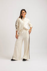 Completo in felpa bianco latte FEDERICA BI
