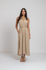Abito lungo beige ALISSA BY FEDERICA BI