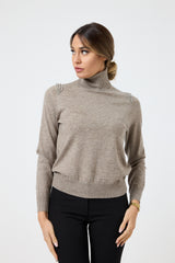 Maglia collo altro cristalli FEDERICA BI ( più colori )