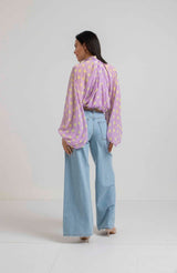 Camicia in chiffon pois FEDERICA BI (piu’ colori)