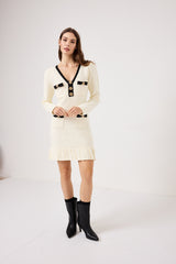 Abito elegante bottoni oro FEDERICA BI