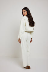 Pantalone denim bianco FEDERICA BI