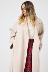 Cappotto beige cachemire e lana FEDERICA BI