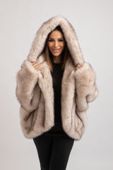 Ecopelliccia beige FEDERICA BI