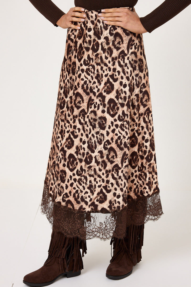 Gonna lunga stampa animalier FEDERICA BI