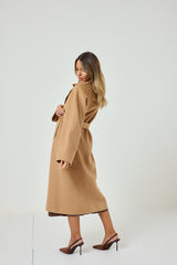 Cappotto camel cachemire e lana FEDERICA BI