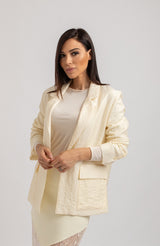 Blazer crema FEDERICA BI