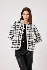 Giacca in ciniglia pied de poule FEDERICA BI ( due colori )