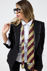 Cravatta in seta riga OXFORD FEDERICA BI