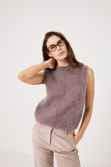 Gilet kid mohair ( vari colori ) FEDERICA BI