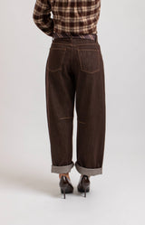 Denim jeans cioccolato FEDERICA BI