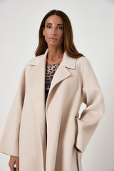 Cappotto beige cachemire e lana FEDERICA BI