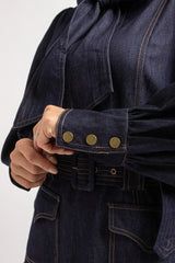 Abito FEDERICA BI in blu denim