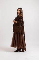 Giacca in suede FEDERICA BI