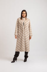 Ecopelliccia beige FEDERICA BI
