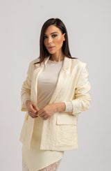 Blazer crema FEDERICA BI