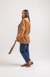 Giacca in suede FEDERICA BI