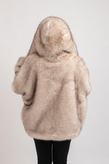 Ecopelliccia beige FEDERICA BI