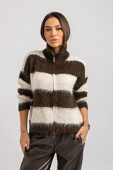 Cardigan riga moro FEDERICA BI