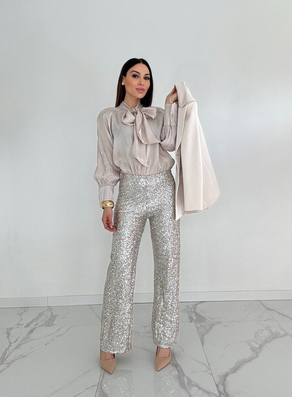 Pantalone in paillettes FEDERICA BI