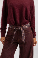 Denim jeans bordeaux FEDERICA BI