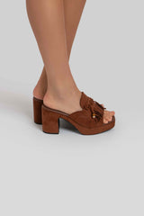 Zoccolo in ecosuede FEDERICA BI