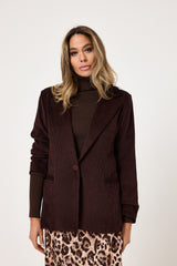 Blazer in velluto moro FEDERICA BI