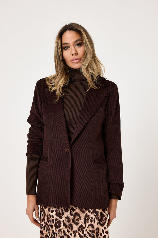 Blazer in velluto moro FEDERICA BI