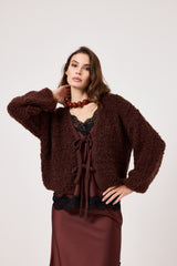 Cardigan glacé ricciolino FEDERICA BI