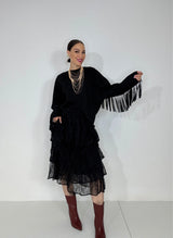 Gonna in pizzo nero FEDERICA BI