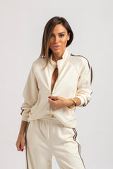Completo in felpa bianco latte FEDERICA BI