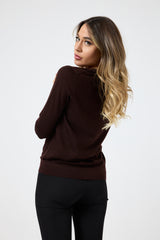 Cardigan moro in lana moro FEDERICA BI