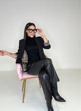 Blazer nero FEDERICA BI